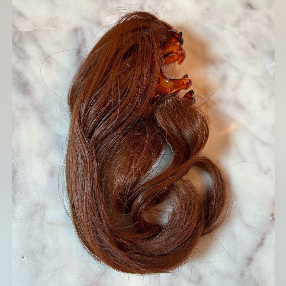 JuvaBun Clip Ponytail Ginger red